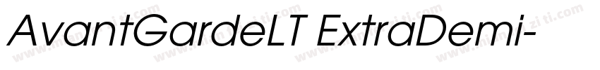 AvantGardeLT ExtraDemi字体转换